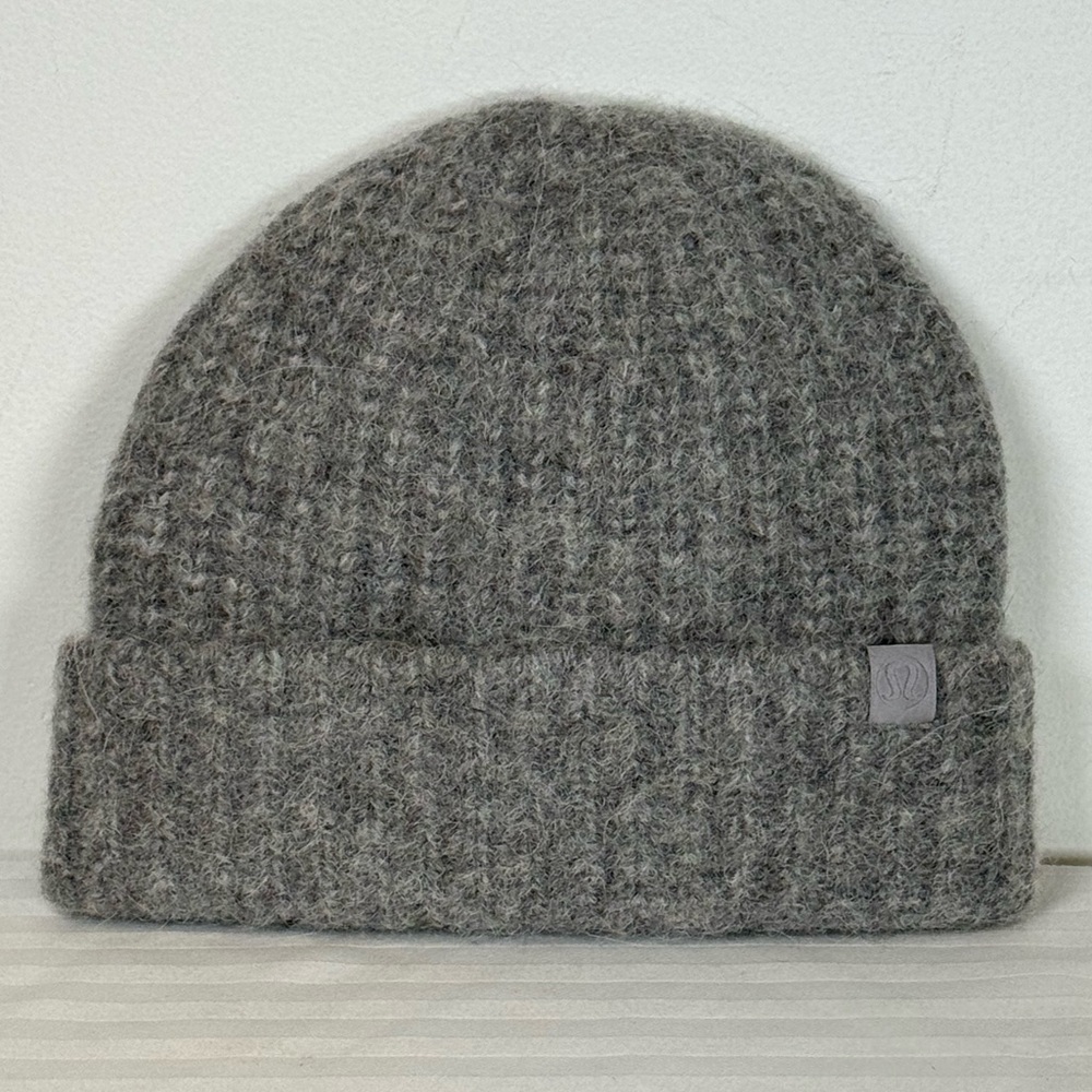 lululemon | Gray Merino Wool Alpaca Blend Beanie Chunky Cozy Soft Unisex O/S